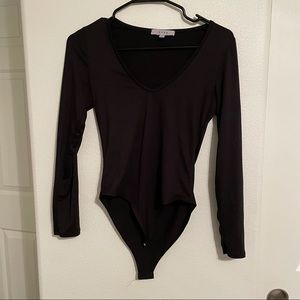 Solid Black Bodysuit